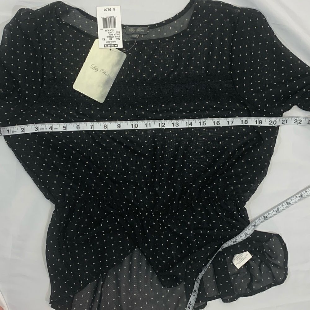 Lily rose black polkadot cinched waist - Picture 6 of 12